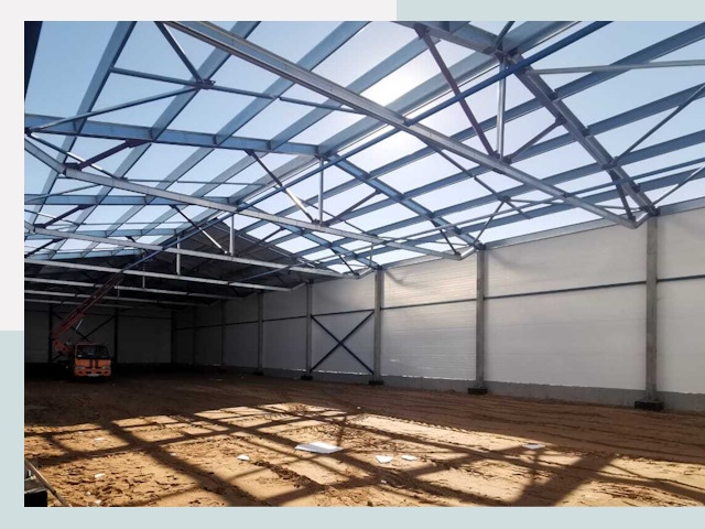 Строительство сенохранилищ в Лесосибирске