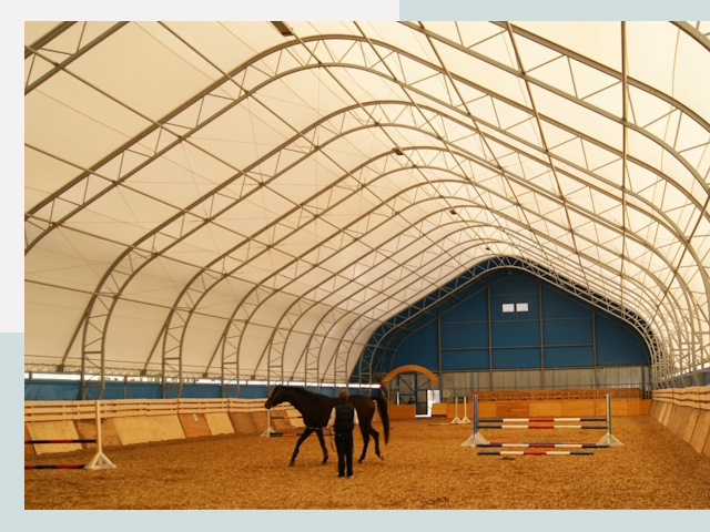 Строительство конных манежей в Лесосибирске