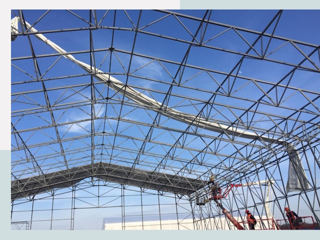 Шатровые ангары от 625 руб. в Лесосибирске и Красноярском крае