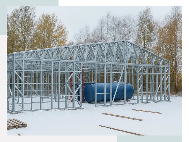 Металлические ангары в Лесосибирске