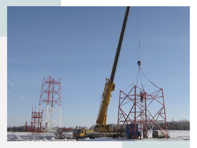 Монтаж вышек связи в Лесосибирске