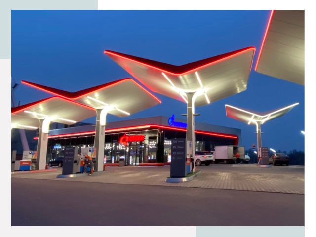 Навесы для АЗС в Лесосибирске