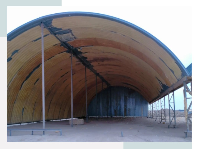 Реконструкция ангаров в Лесосибирске